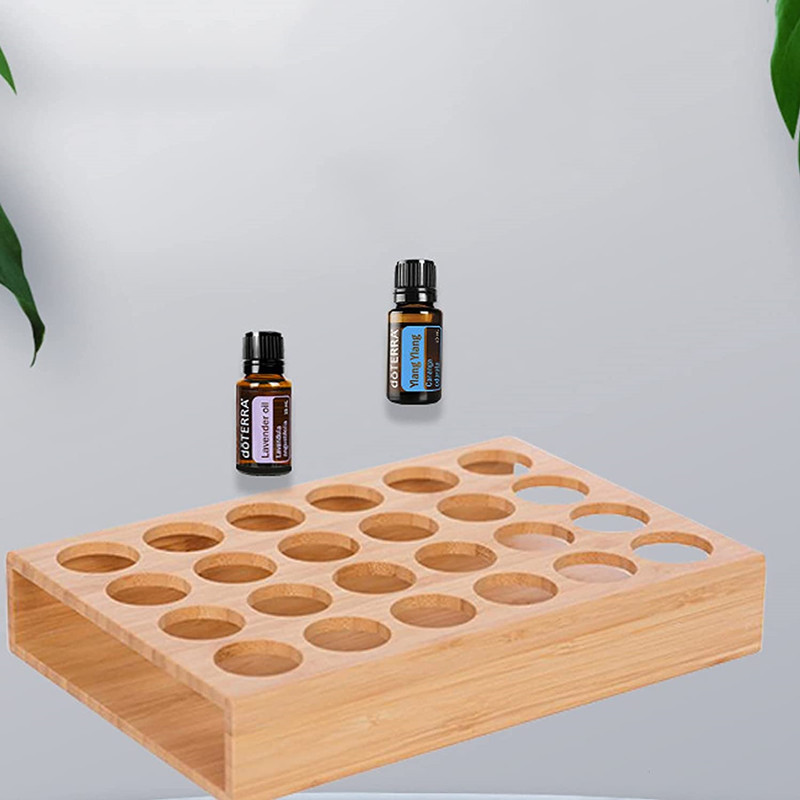 baboo tray for essential oil bottle display  dealer 