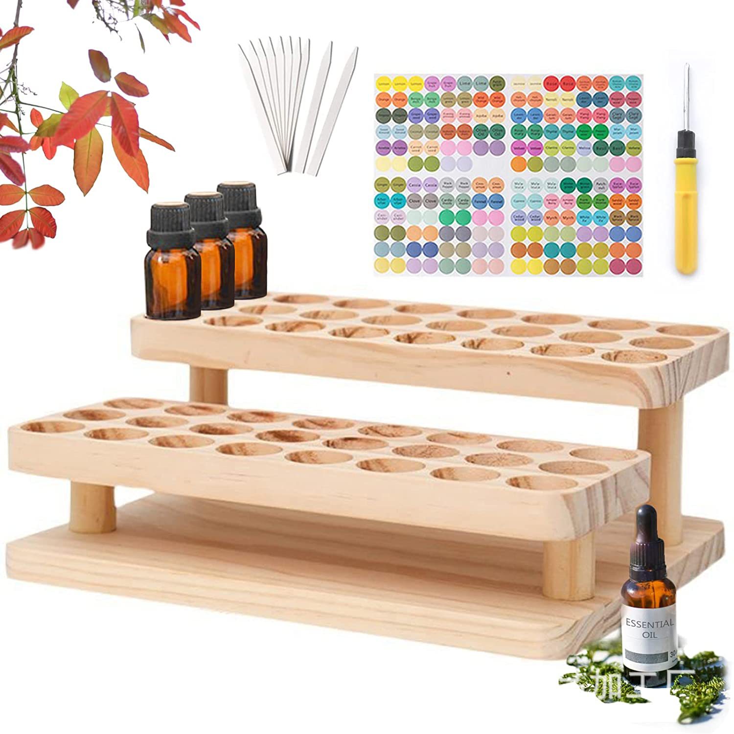 wood tray for essential oil display wholesale 